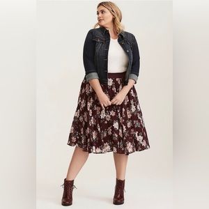 Torrid Chiffon Midi Skirt - 2x